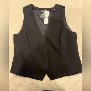 JCrew J. Crew women’s black vest size 4